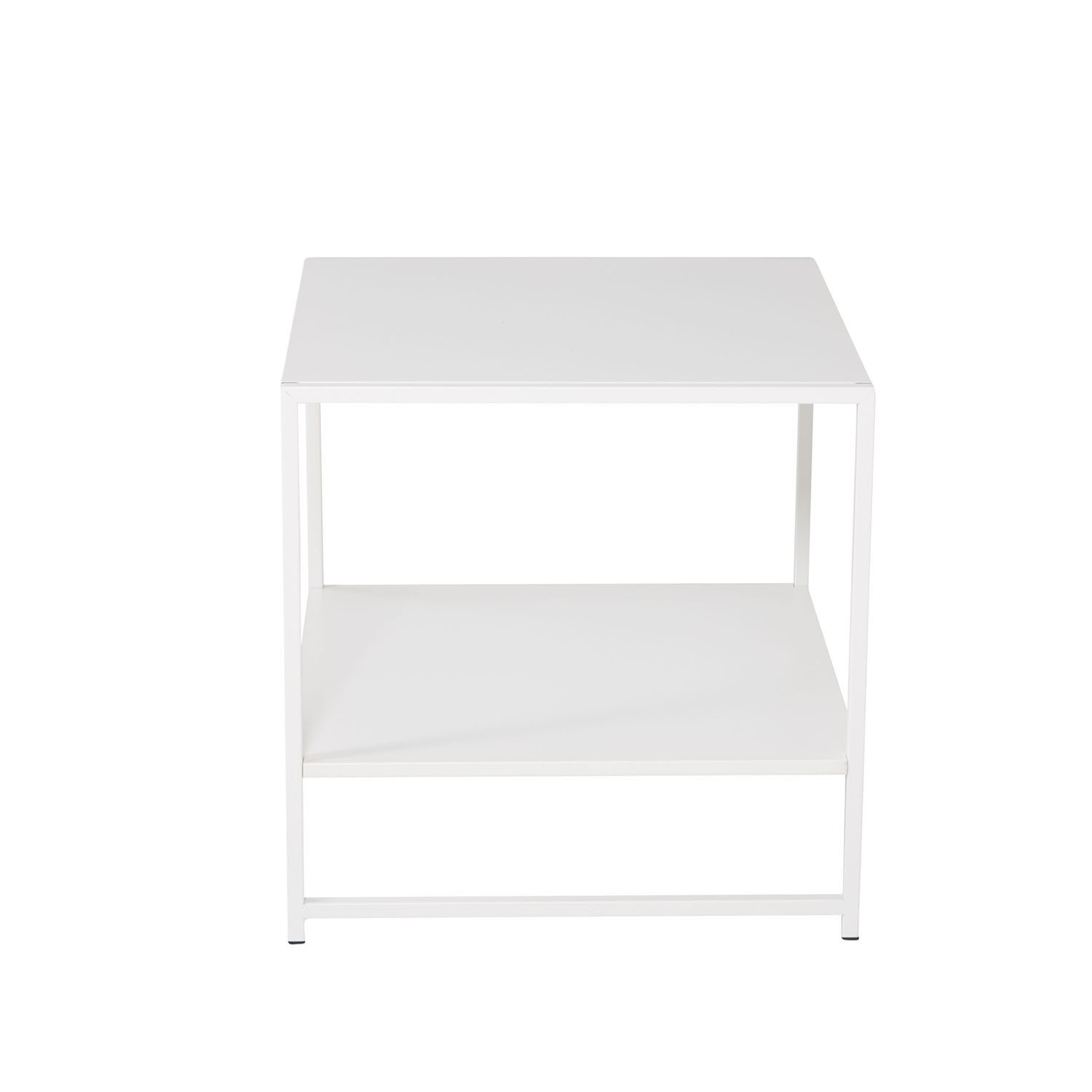 Venture Design Staal Sidebord Hylde Hvid Stål 50 8x50