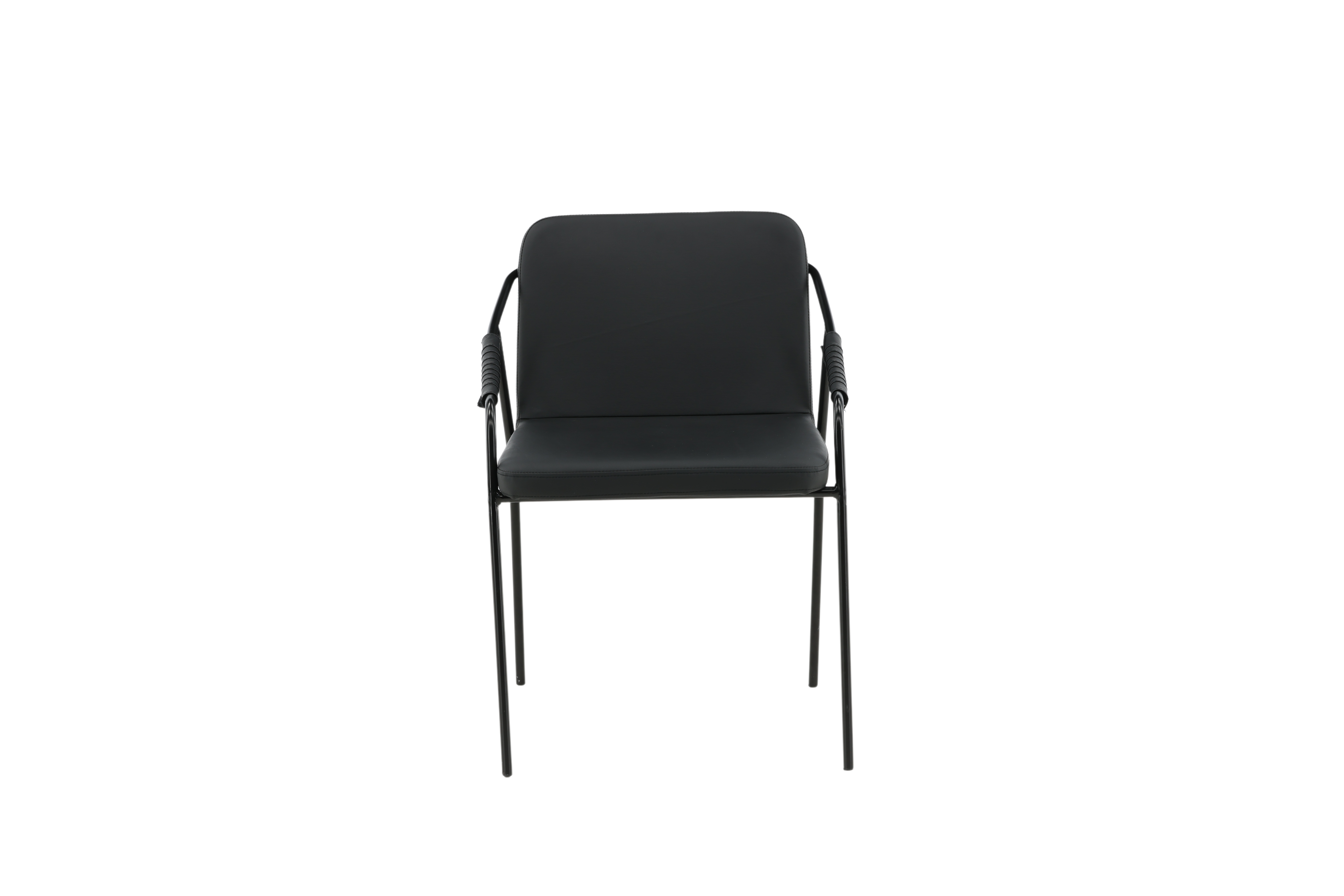 Venture Design Tvist Spisebordsstol     Armlæn Sort Pu Polyester Og Sort Stål