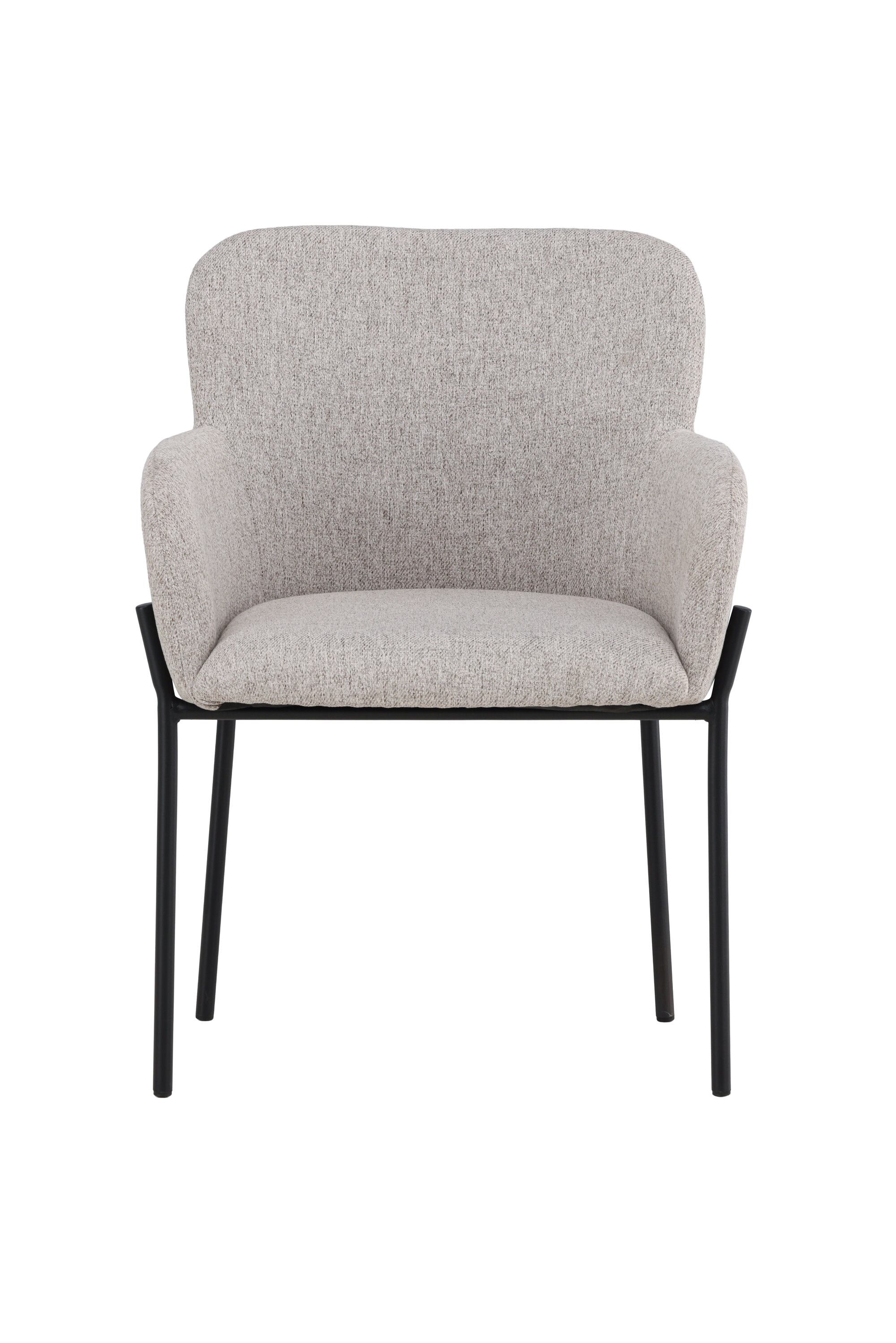 Venture Design Vätö Spisebordsstol     Armlæn Beige Stof Og Sort Stål