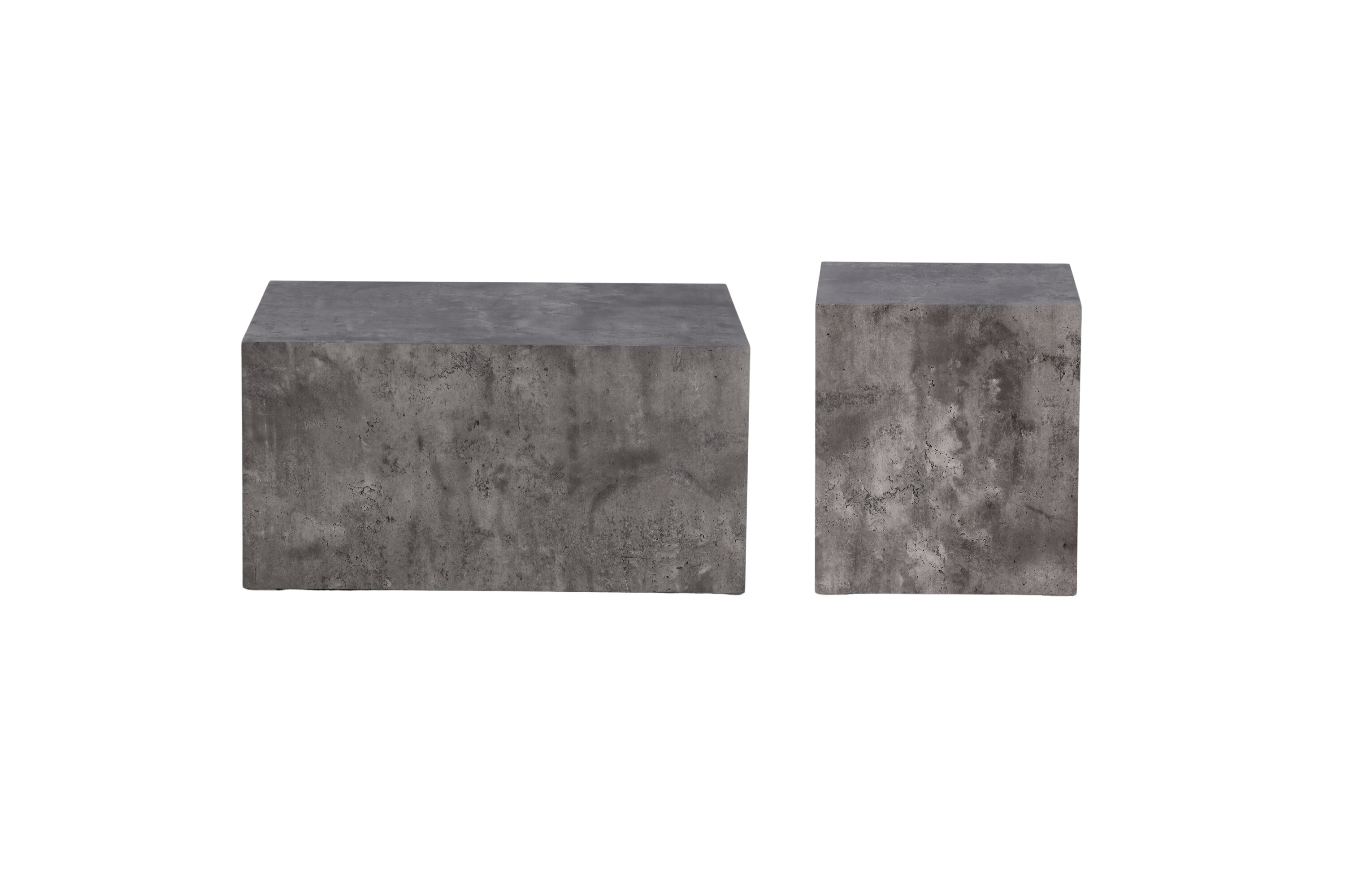 Venture Design York Sofabord Grå Marmor Look Mdf  Sæt Med