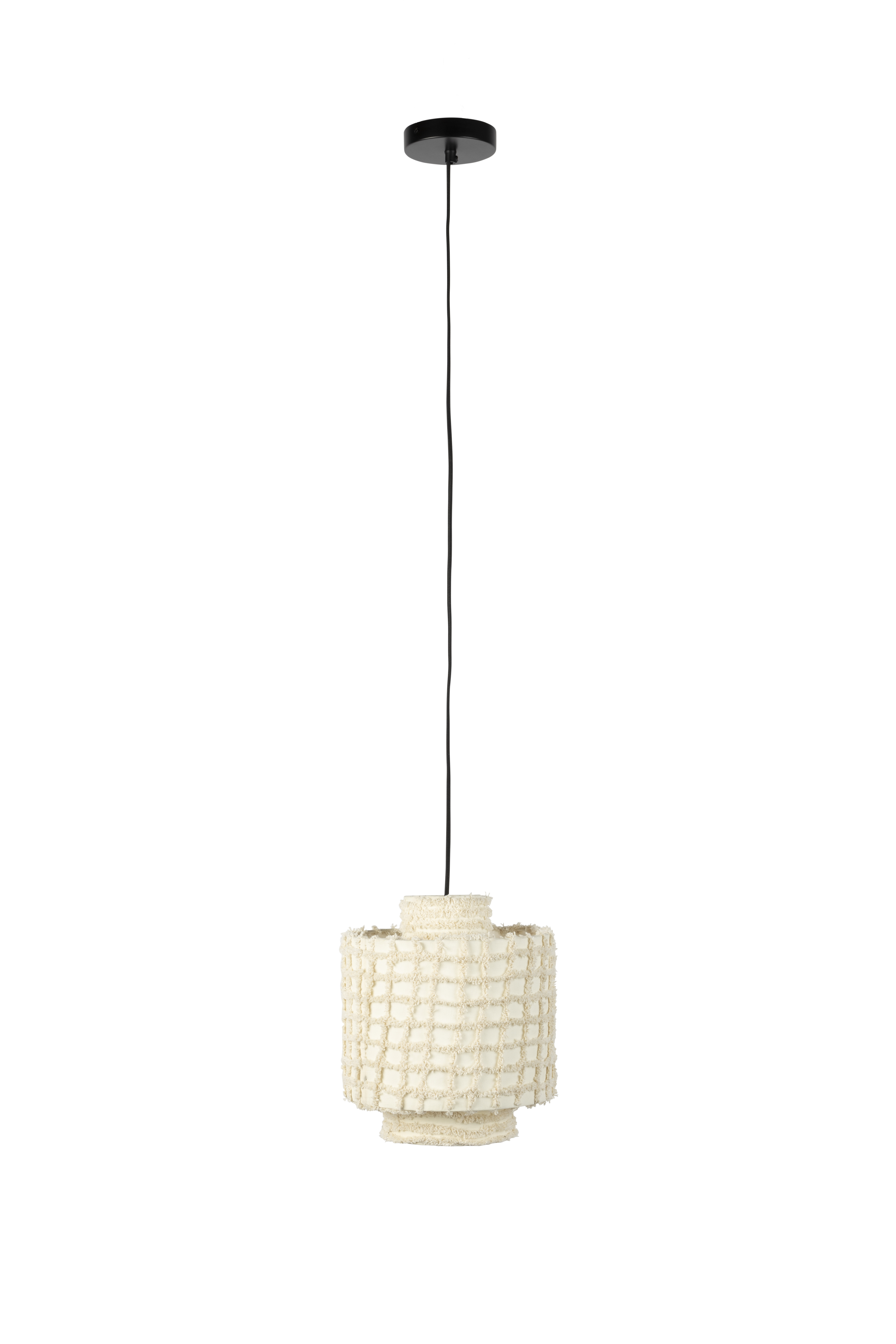 White Label Living Arjun Bred Loftlampe Hvid Bomuld