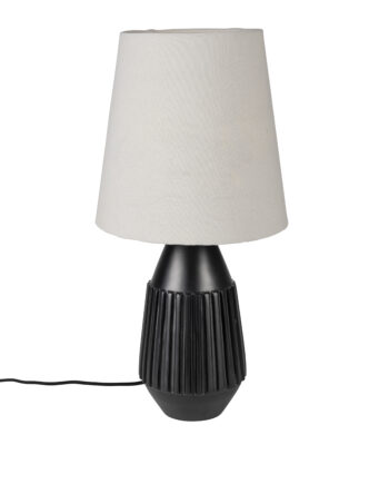 White Label Living Aysa Bordlampe Sort Aluminium