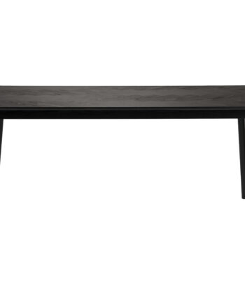 White Label Living Fabio Spisebord  Rektangulær Sort Egefinér Og Egetræ  160x80