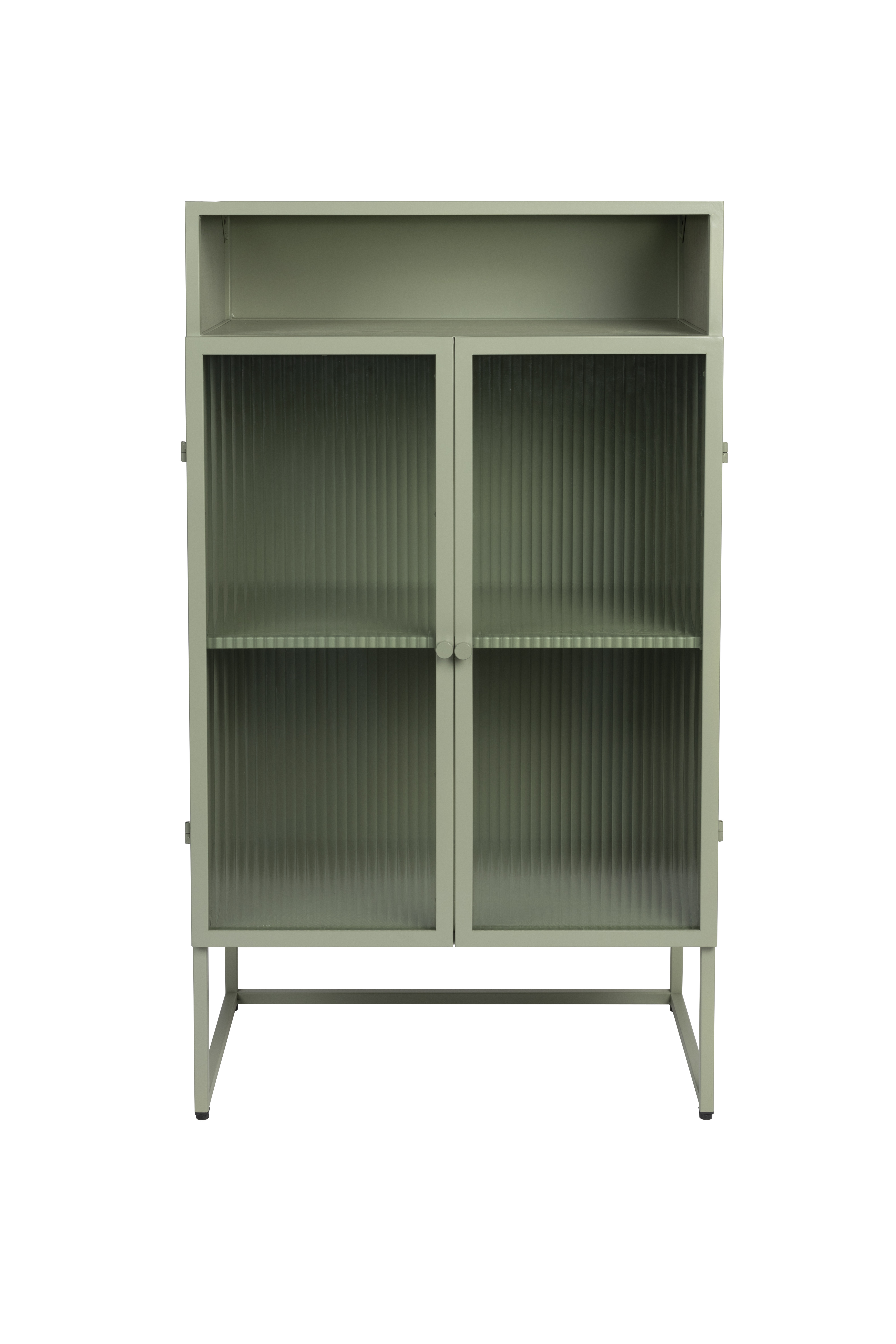 White Label Living Herbe Large Skab       Låger Og Hylder Lysegrøn Mdf Metal