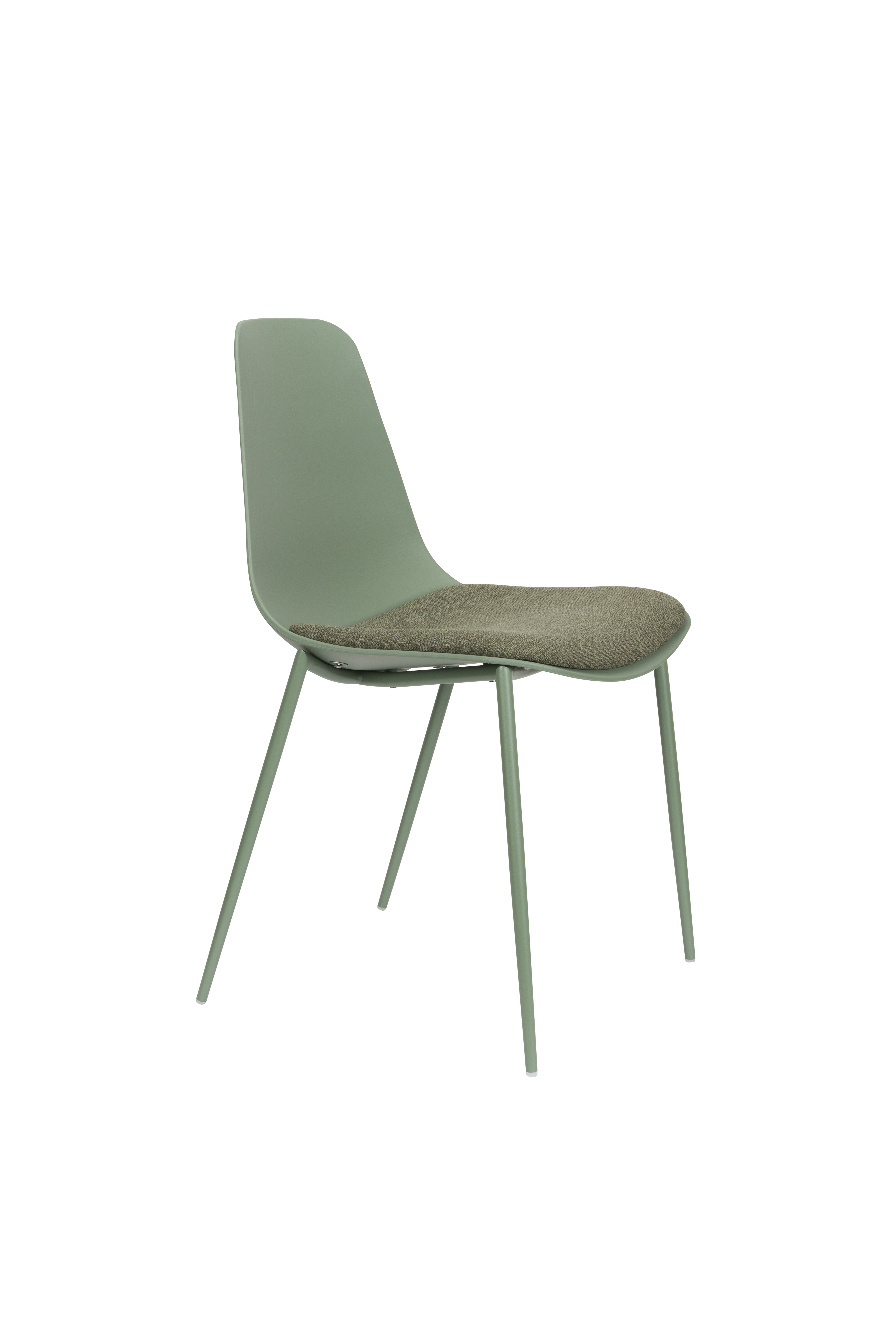 White Label Living Jeffrey Spisebordsstol Grøn Polypropylen Og Metal