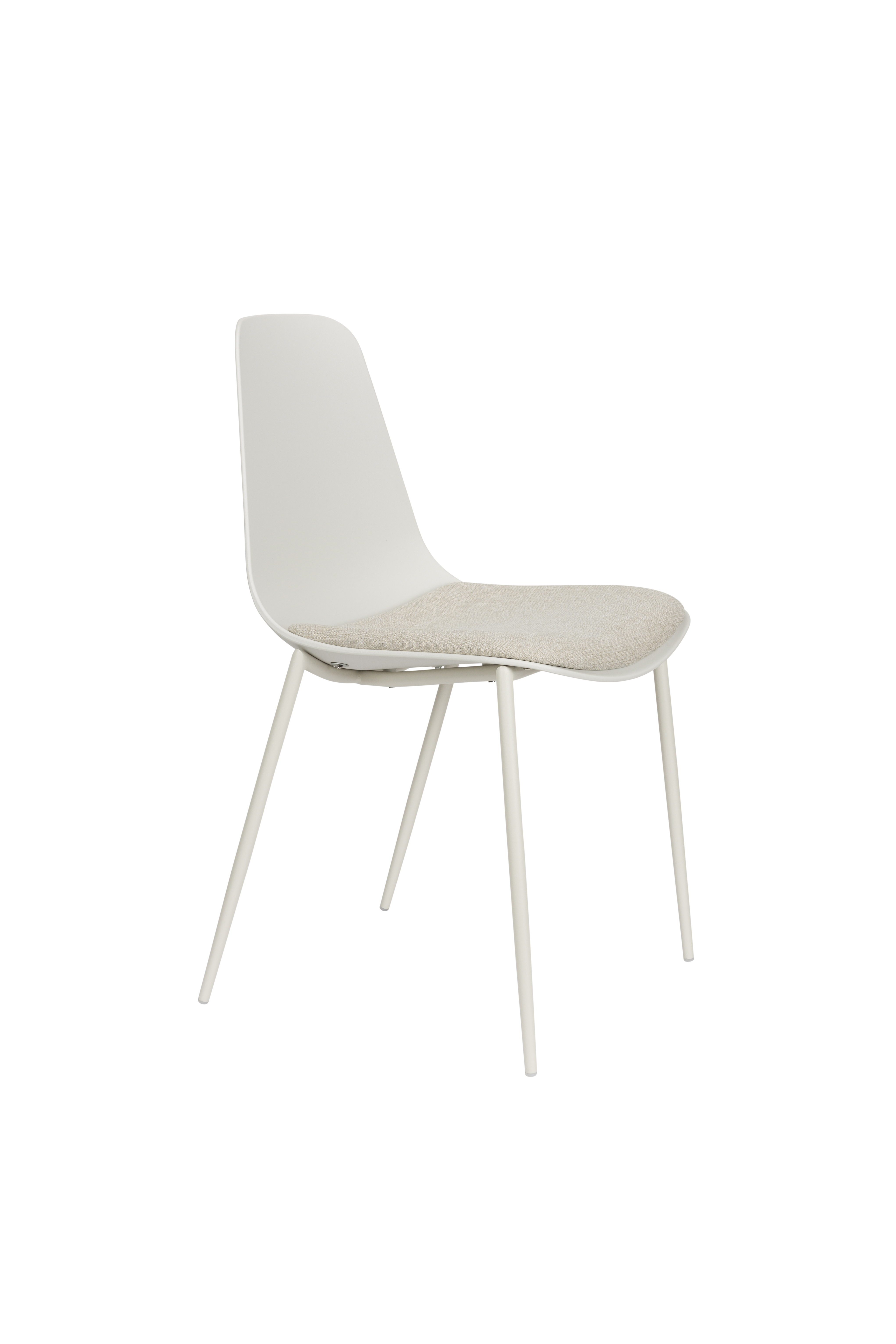 White Label Living Jeffrey Spisebordsstol Hvid Polypropylen Og Metal