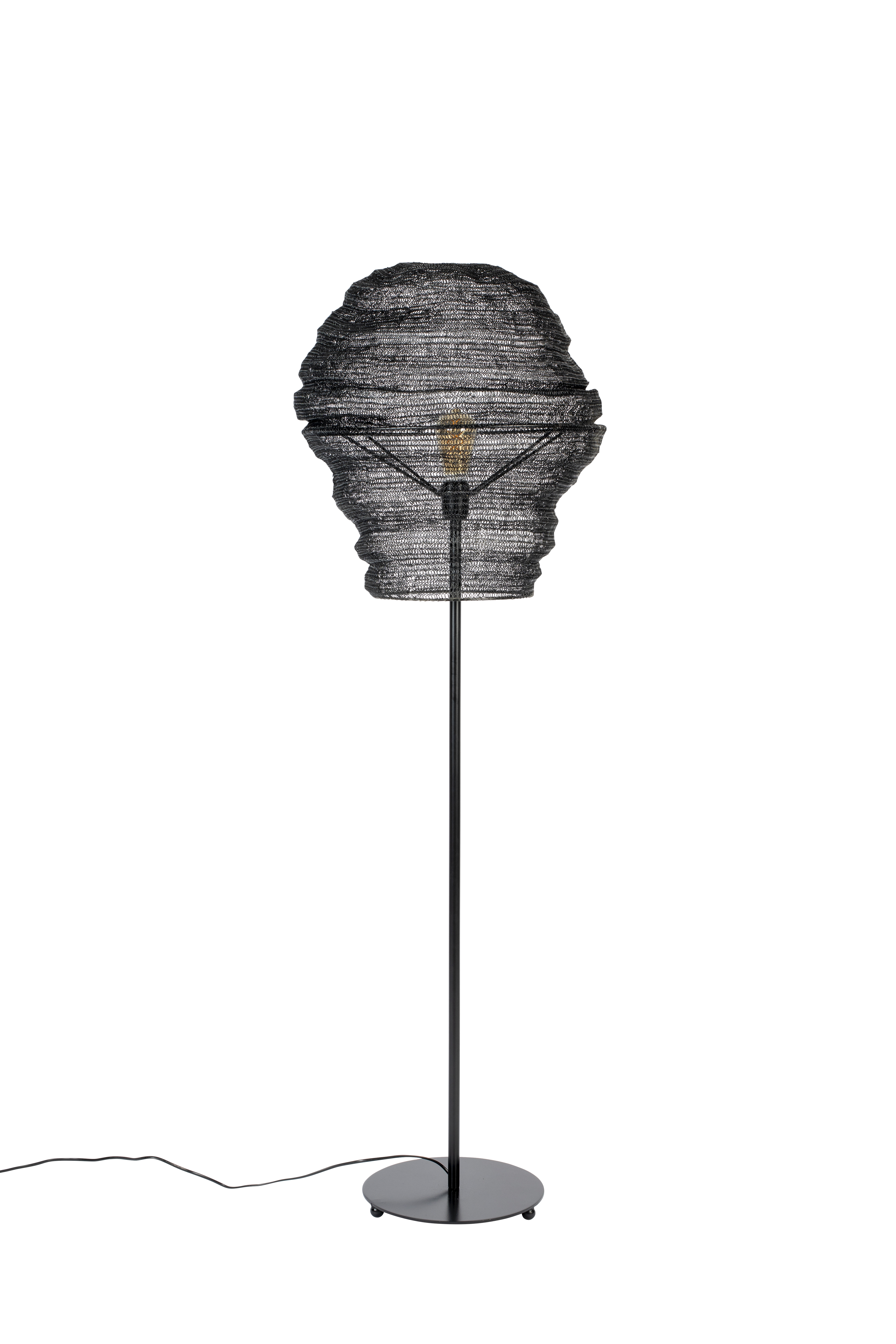 White Label Living Lena Gulvlampe Sort Jern