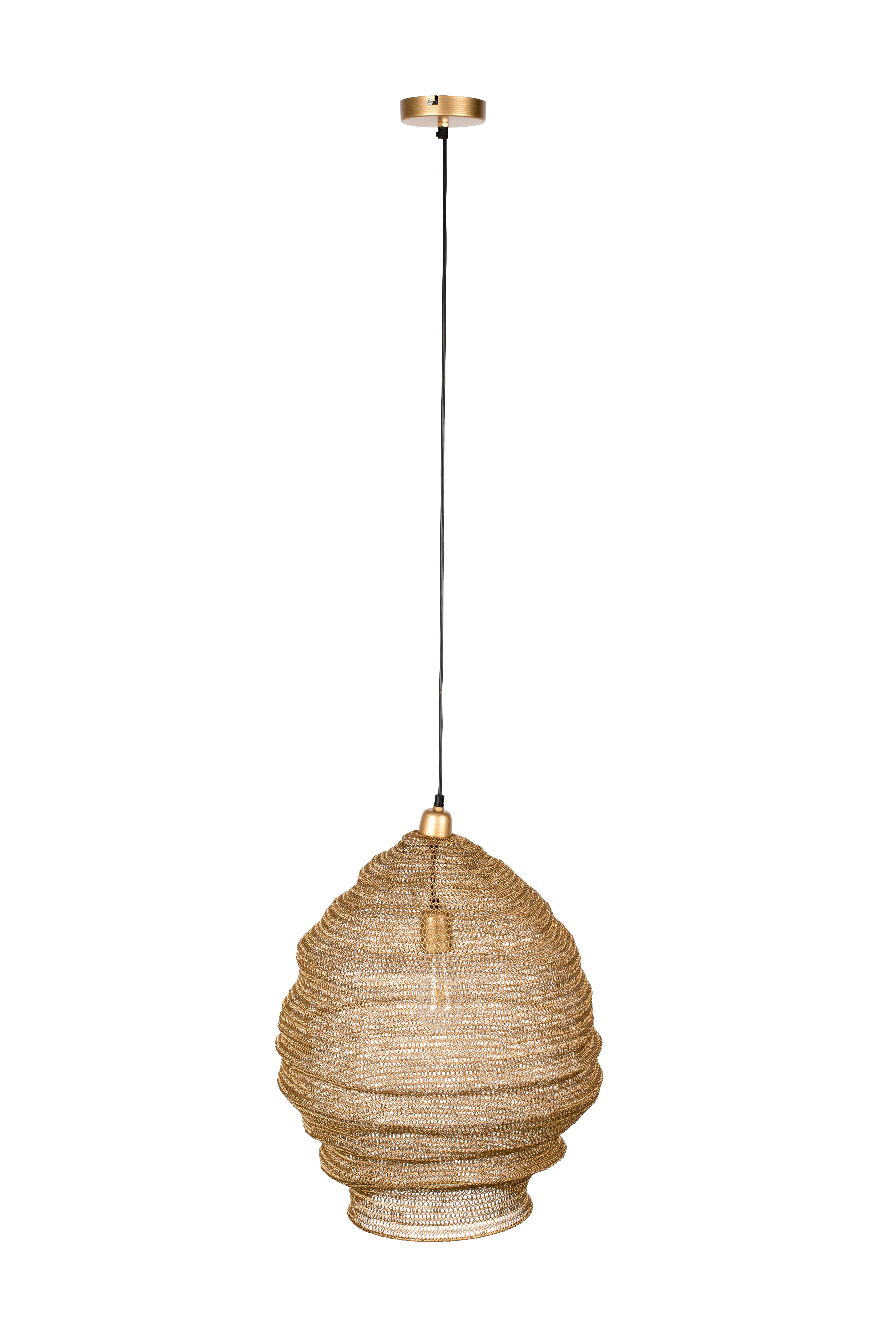 White Label Living Lena   Loftlampe Messing Jern