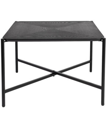 White Label Living Marcio Sofabord  Kvadratisk Sort Mdf Og Metal  40x40