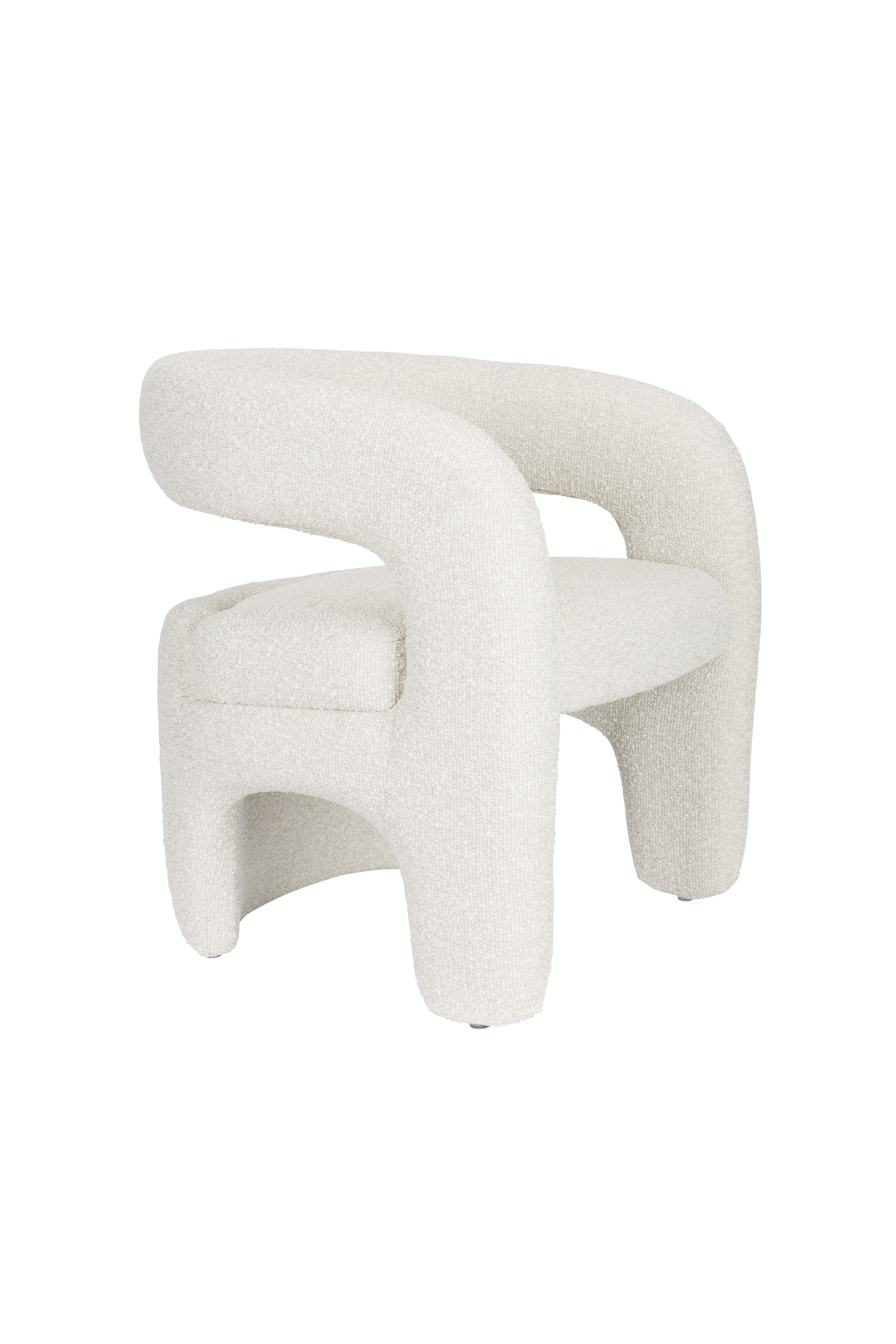White Label Living Nova Loungestol     Armlæn Hvid Polyester