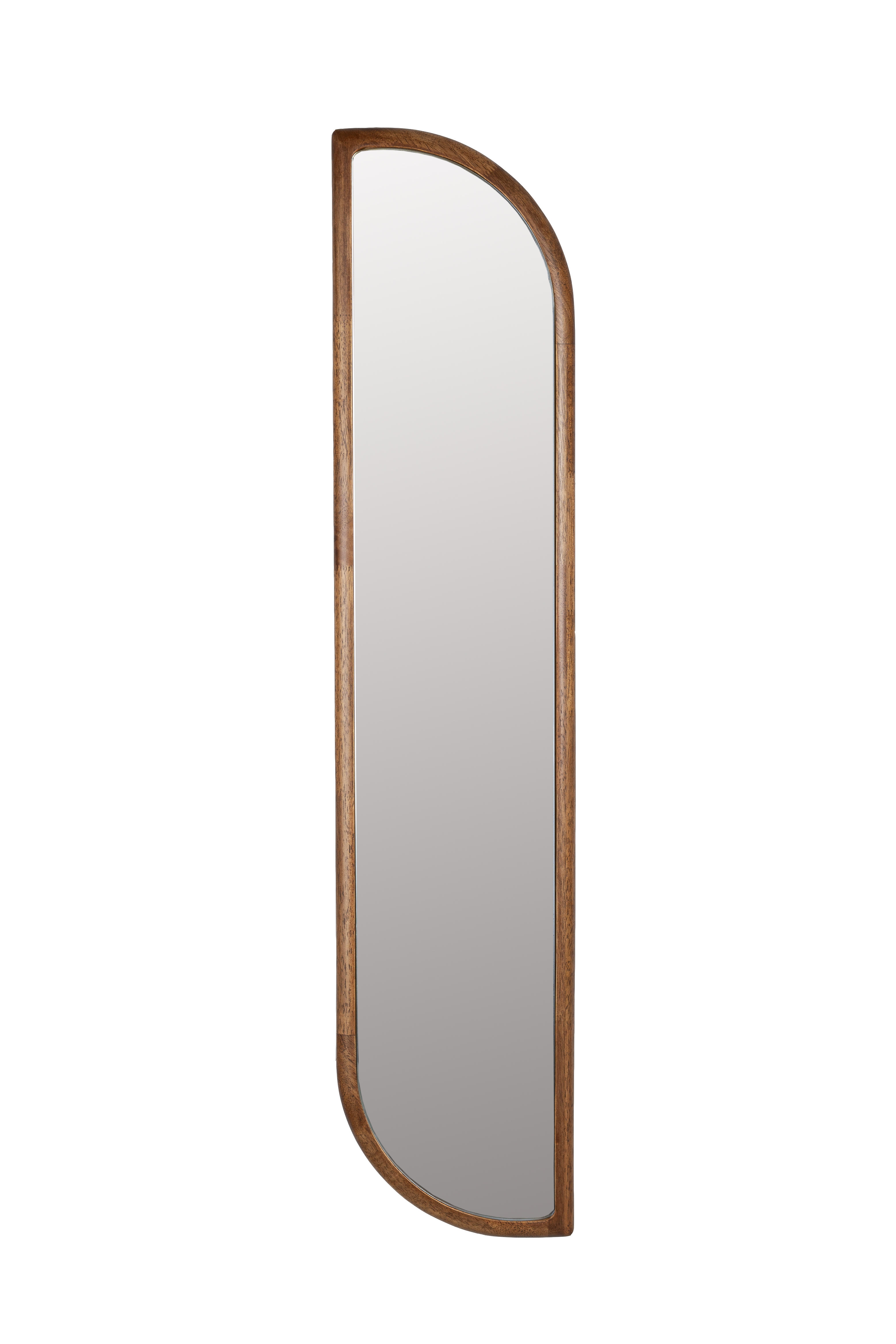 White Label Living Nyko Vægspejl Spejlglas Og Brun Gummitræ  120x26