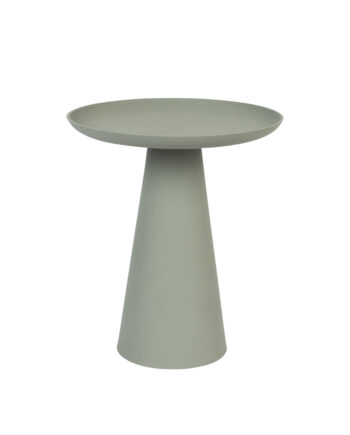 White Label Living Ringar Large Sidebord  Rund Grøn Metal  ø39
