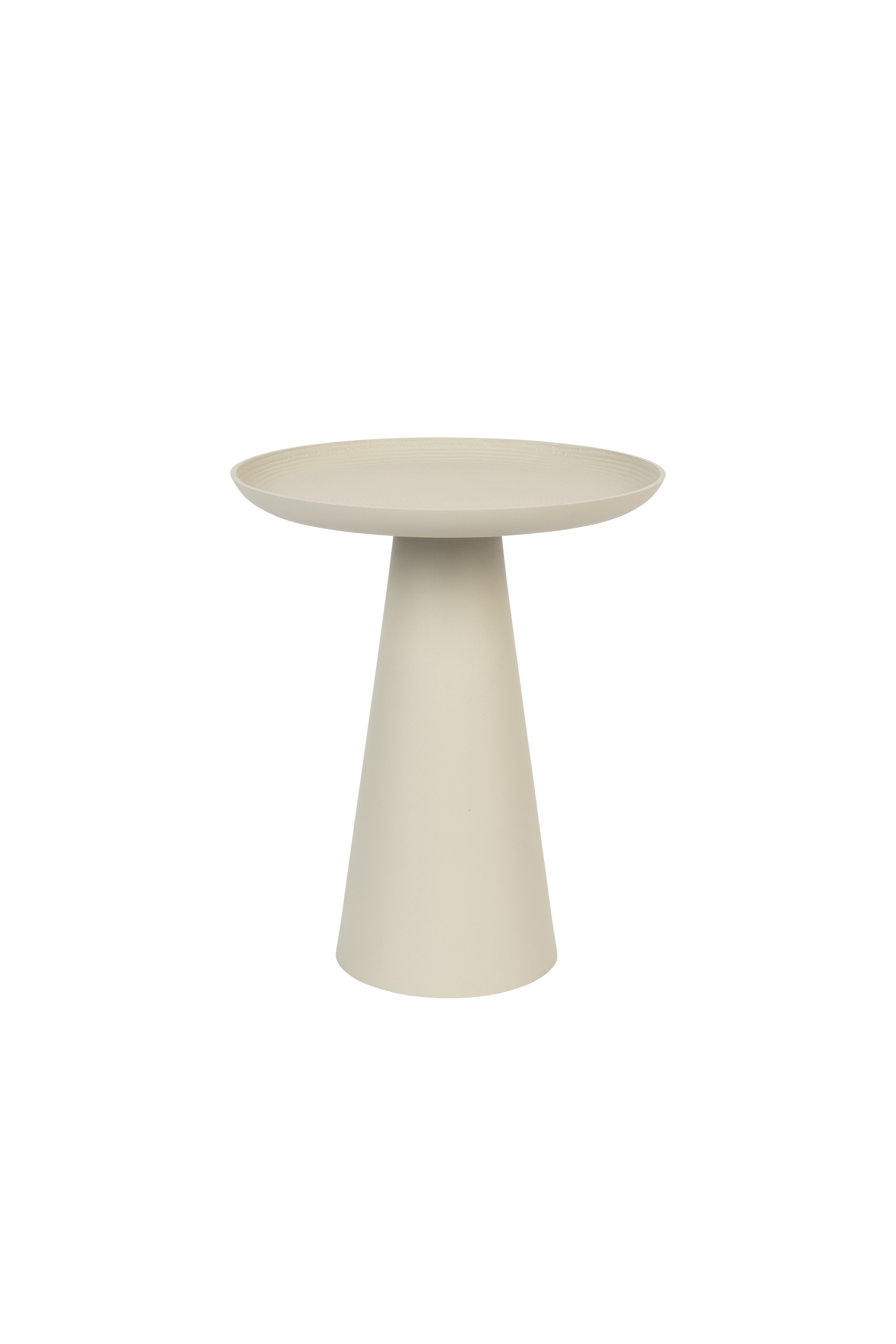 White Label Living Ringar Medium Sidebord  Rund Elfenben Metal  ø34