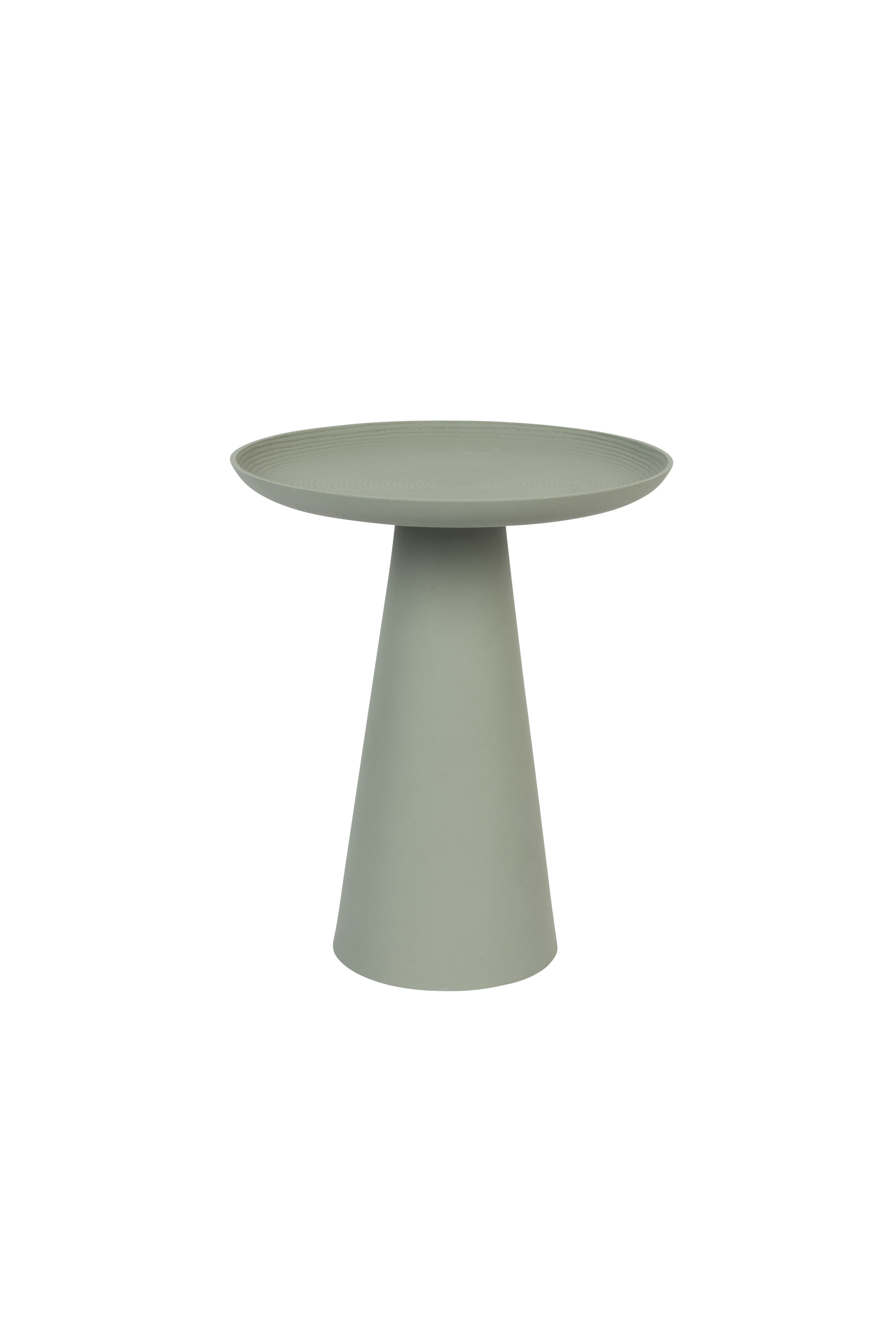 White Label Living Ringar Medium Sidebord  Rund Grøn Metal  ø34