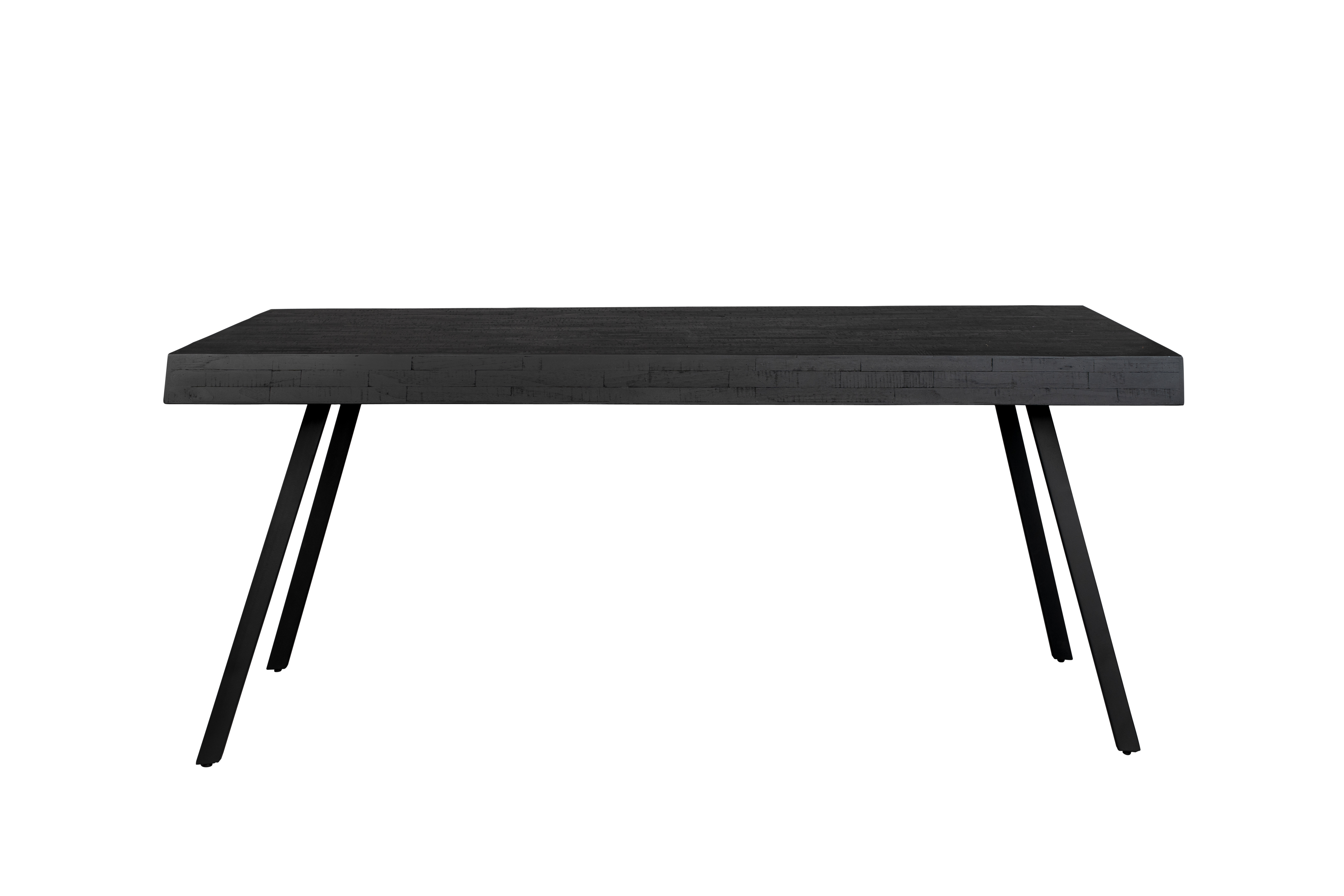 White Label Living Suri Spisebord  Rektangulær Sort Teaktræ Og Metal  160x78