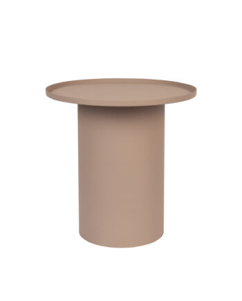 White Label Living Sverre Sidebord  Rund Lyserød Metal  ø45