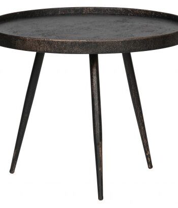 Woood Bounds Sidebord  Rund Antik Guld Krydsfiner Og Metal  ø58
