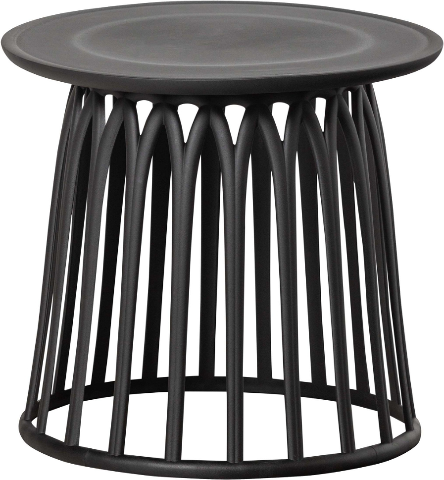 Woood Boy Cylindrisk Sofabord Sort Plast ø50   45 Cm Uv-beskyttet