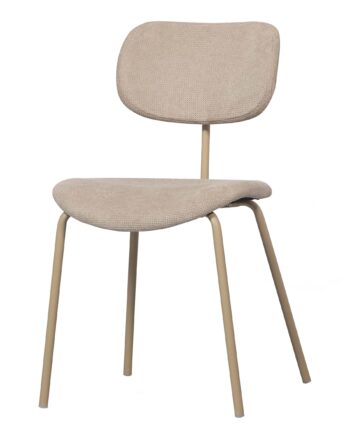 Woood Exclusive Link Spisebordsstol Sand Stof Og Sand Metal