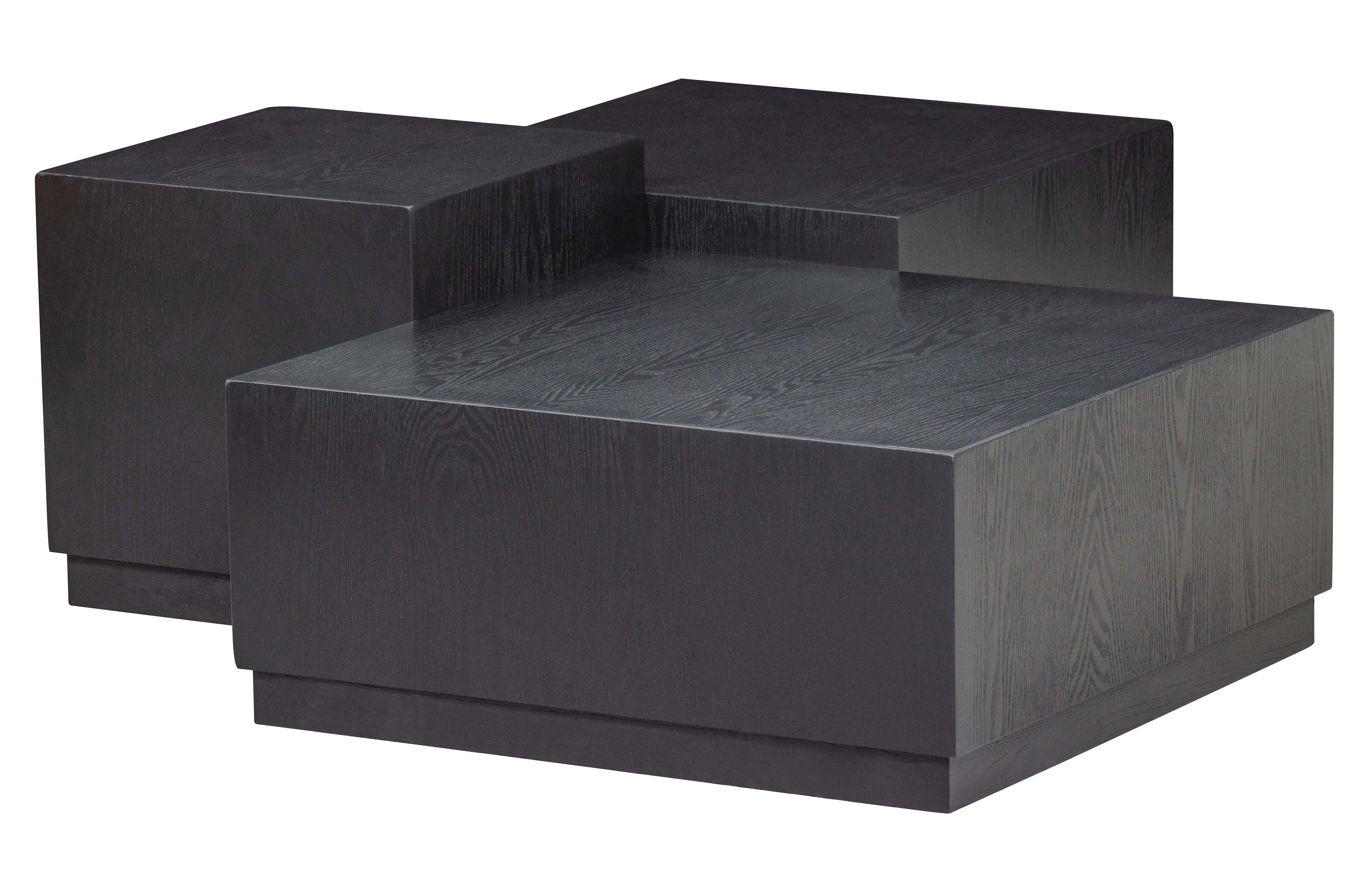 Woood Exclusive Pim Sidebord Sort Mdf  Sæt Med