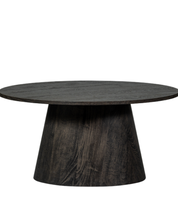 Woood Mann Sofabord  Rund Mørkebrun Mdf Med 3d-papirfinish  ø80