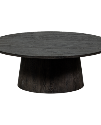 Woood Mann Sofabord  Rund Mørkebrun Mdf Med 3d-papirfinish  ø100