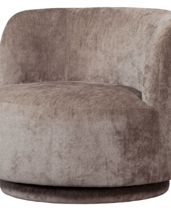 Woood Popular Drejestol Taupe Chenille Stof