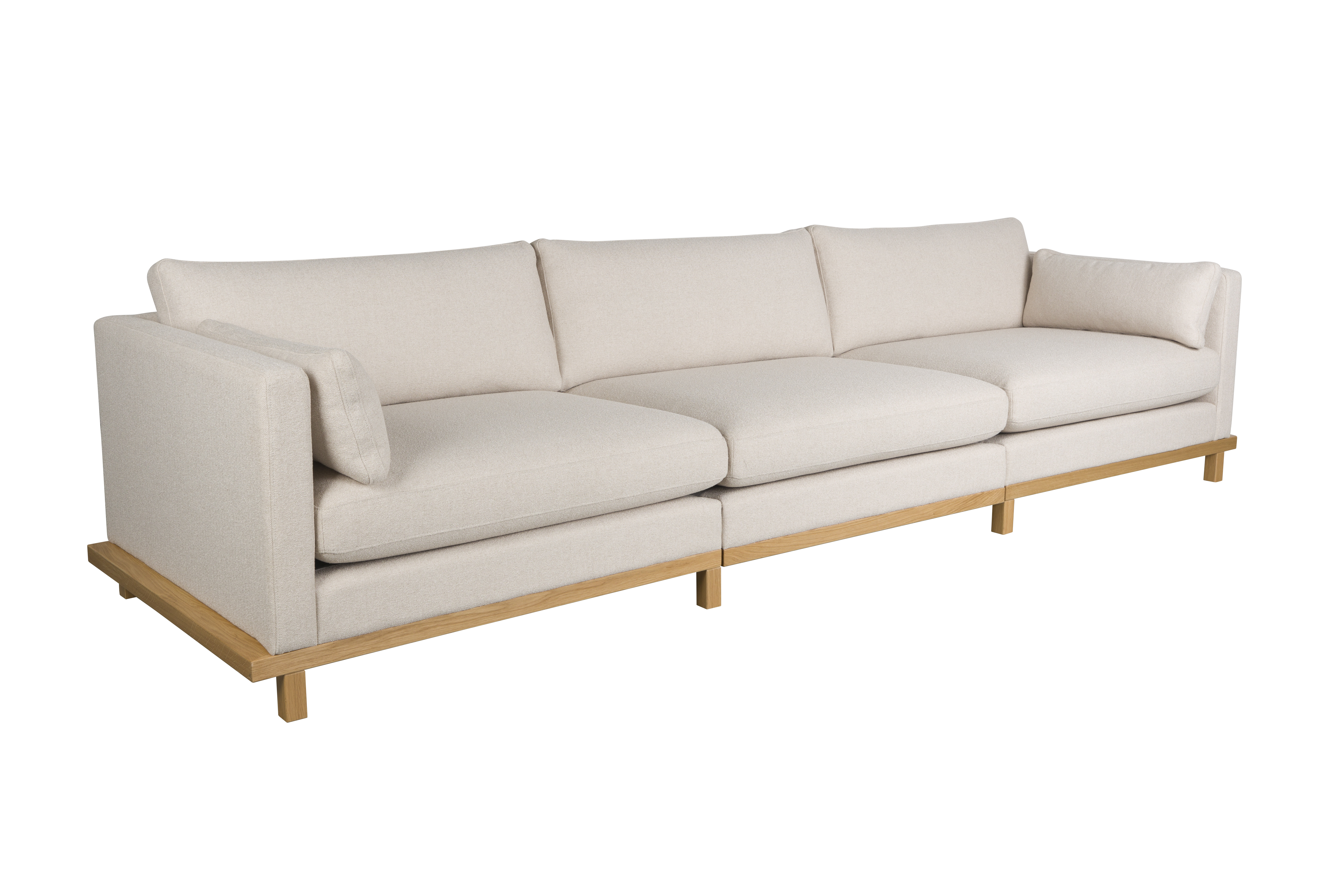 Zuiver Blossom     Pers  Sofa Sand Polyakryl Og Natur Egetræ