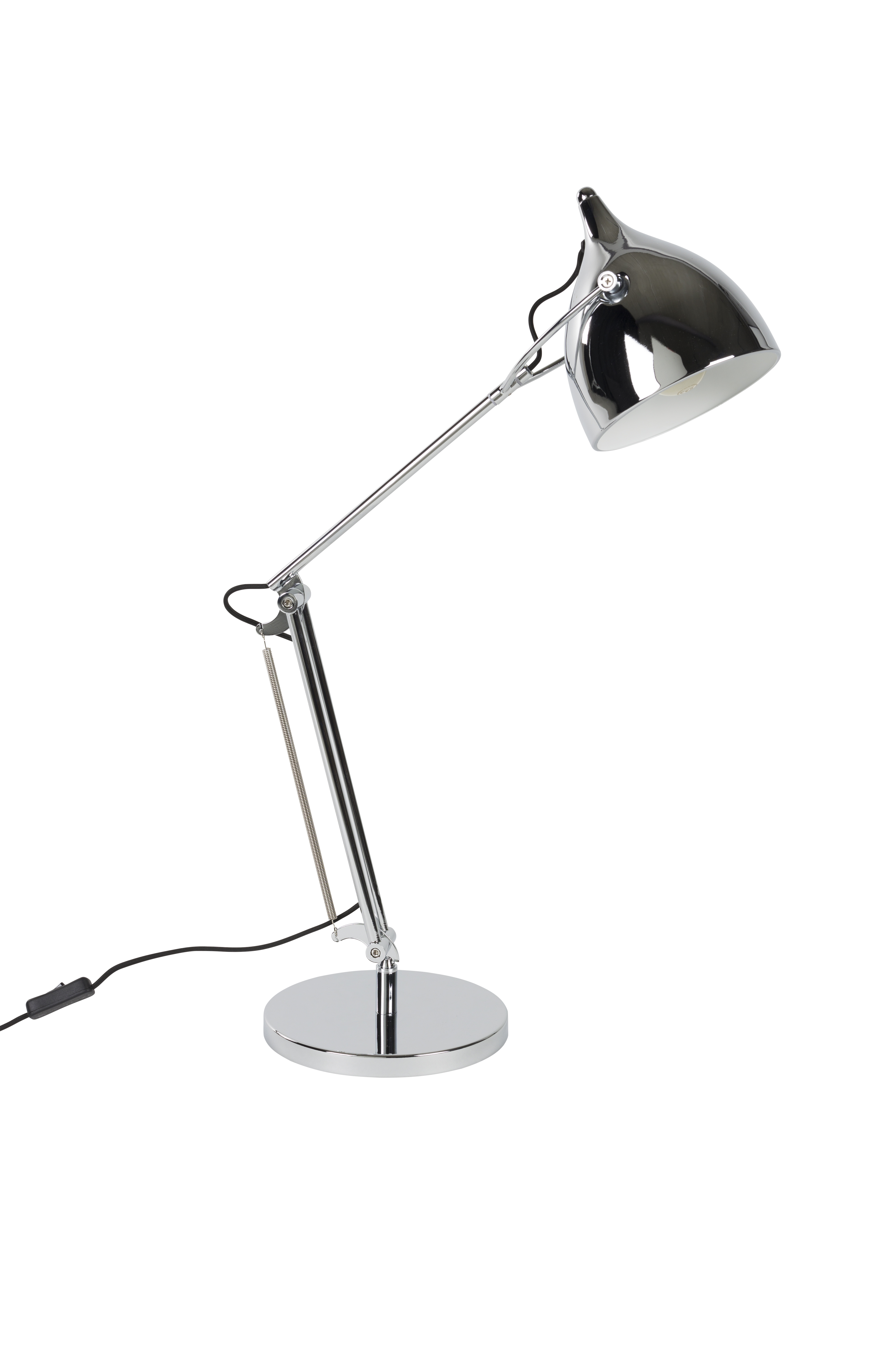 Zuiver Bordlampe     Vippefunktion Og Justerbar Højde Krom Jern
