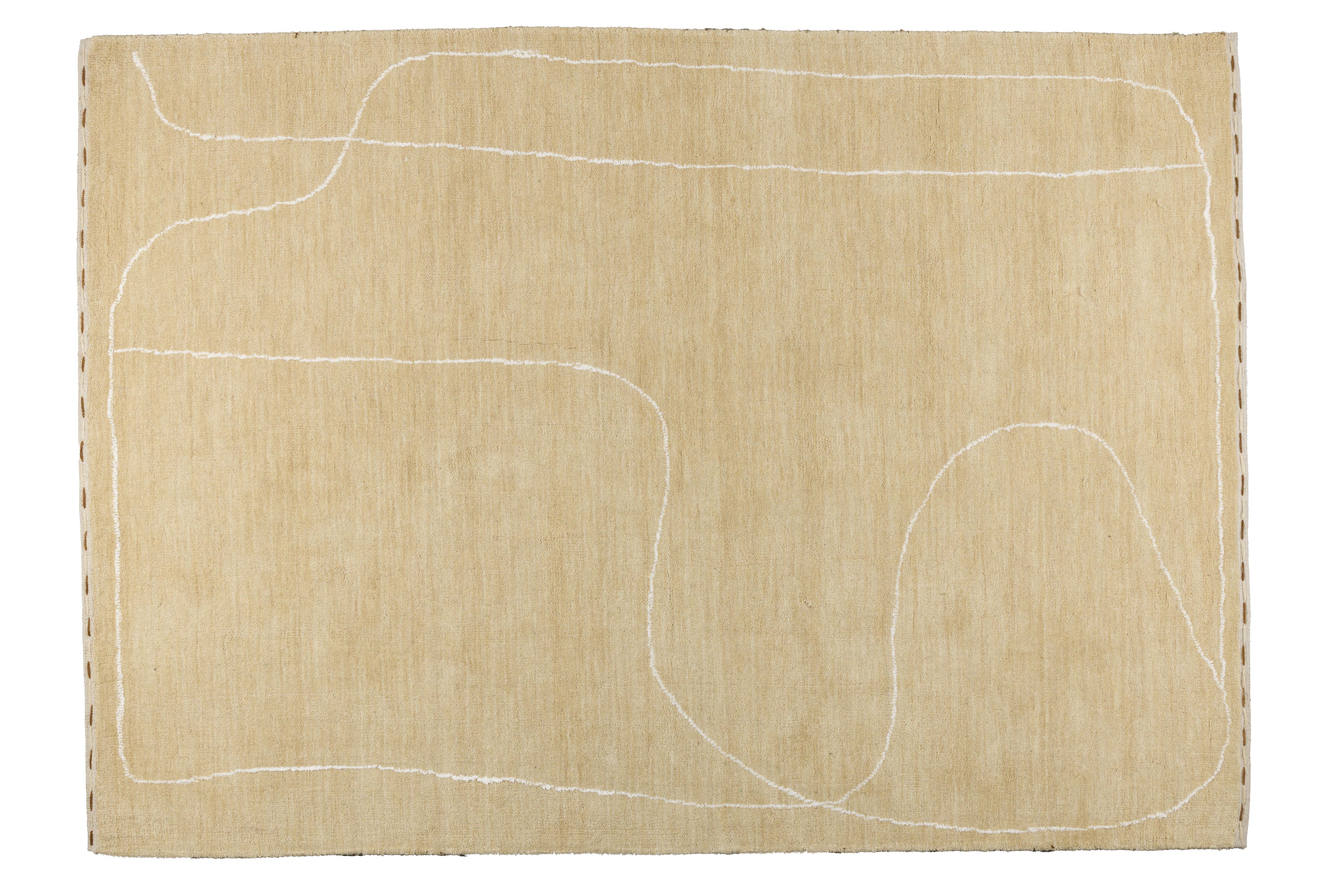 Zuiver Doodle Gulvtæppe  Rektangulær Beige Polyester  200x300