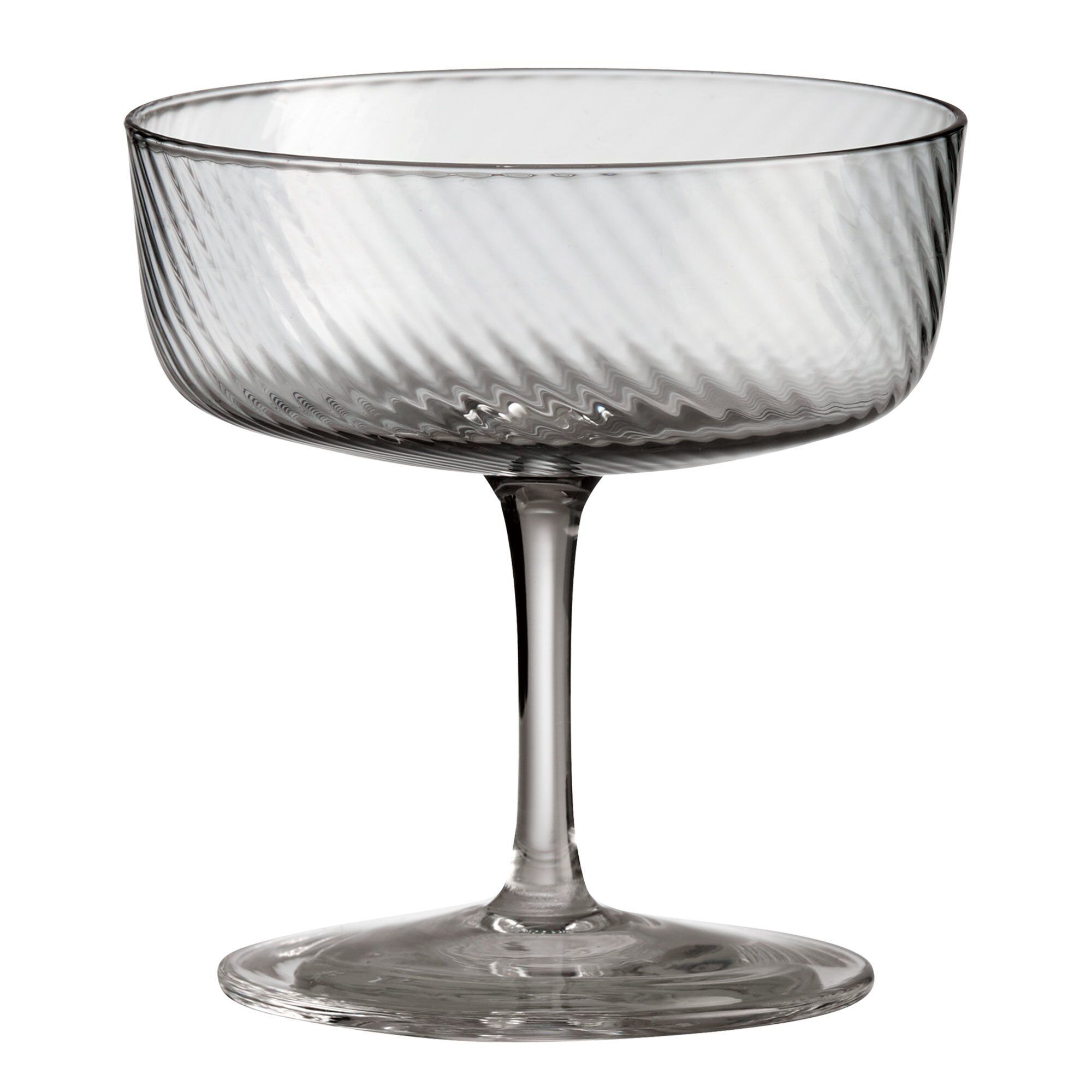 Aida Raw Unique Swirl Champagneglas 25 Cl Grå