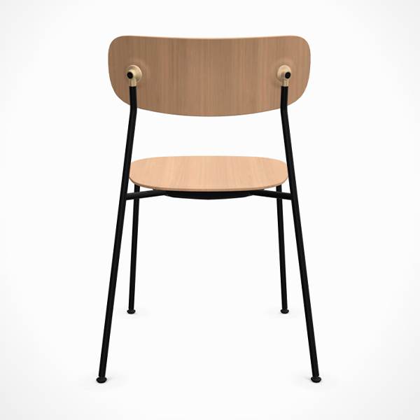 Andersen Furniture Scope Spisebordsstol Sort   Brass   Hvidpig  Mat Lak  : Erling Christensen Møbler