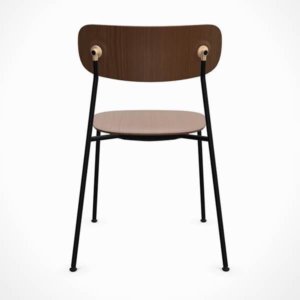 Andersen Furniture Scope Spisebordsstol Sort   Brass   Røget Mat Lak  : Erling Christensen Møbler