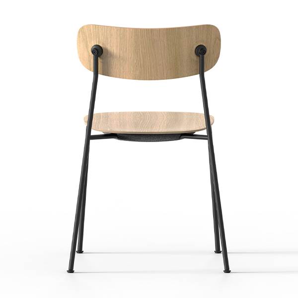 Andersen Furniture Scope Spisebordsstol Sort   Sort   Hvidpig  Mat Lak  : Erling Christensen Møbler