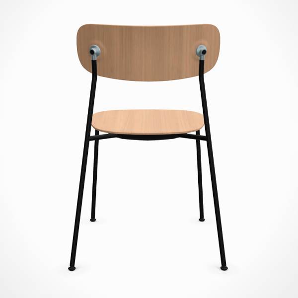 Andersen Furniture Scope Spisebordsstol Sort   Zink   Hvidpig  Mat Lak  : Erling Christensen Møbler