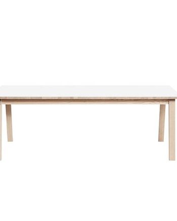 Andersen Furniture T9 Spisebord 220 Cm  Hvid Laminat Egetræs Stel  : Erling Christensen Møbler