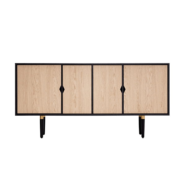 Andersen Furniture Unique Sideboard Eg Med Sortlakeret Korpus  : Erling Christensen Møbler