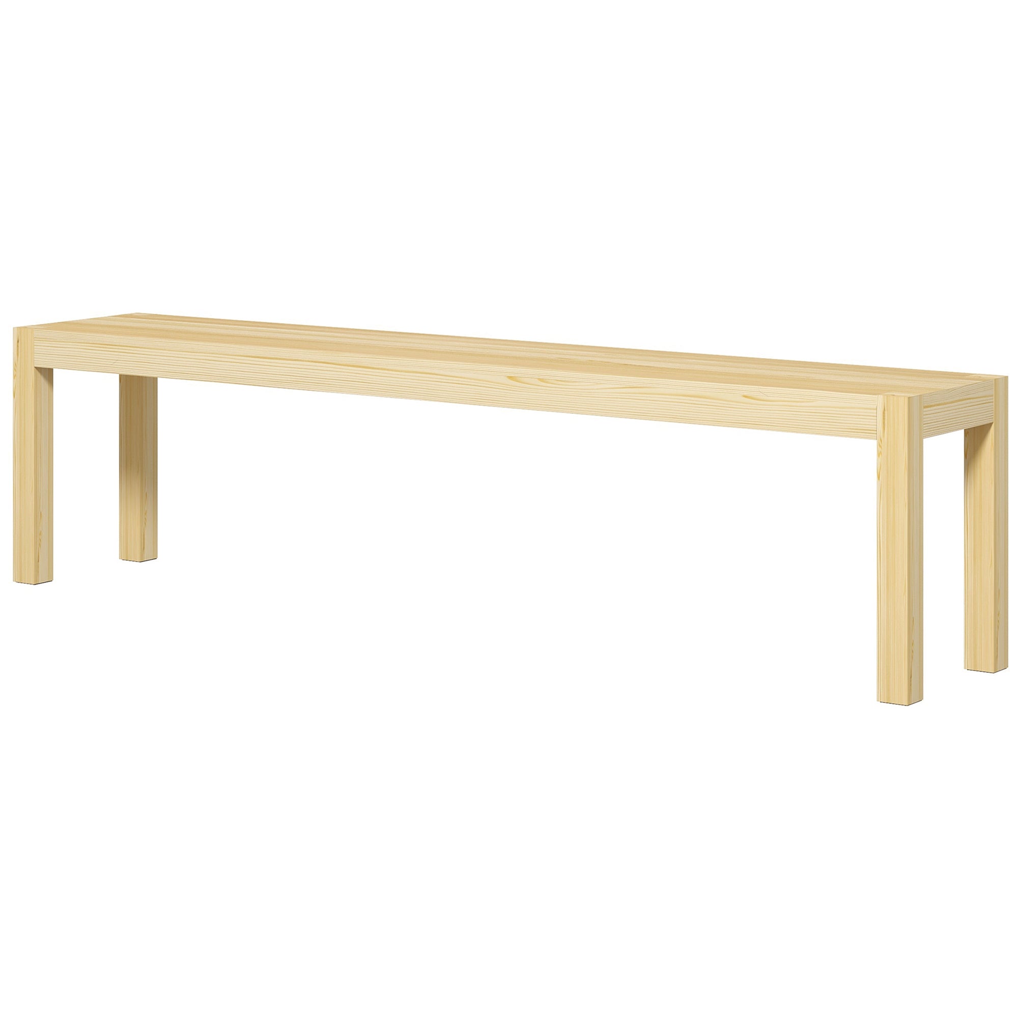 Bænk  Plads Til   Personer  Op Til 330 Kg  Fyrretræ  175x33x45 Cm