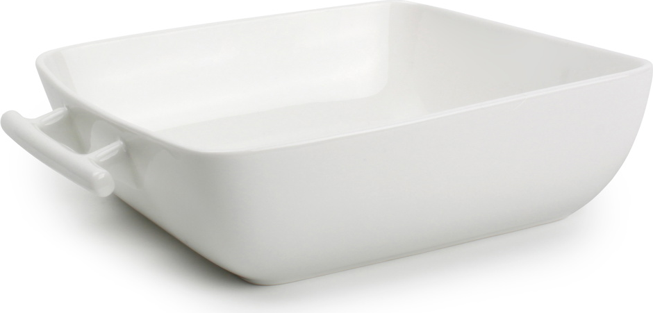 Bagetfad Ovnfad Bonbistro Squito New Bone China-porcelæn 19ã 19 Cm H5 Hvid Ovn- Og Mikrobølgeovnssikker Tåler Opvaskemaskine