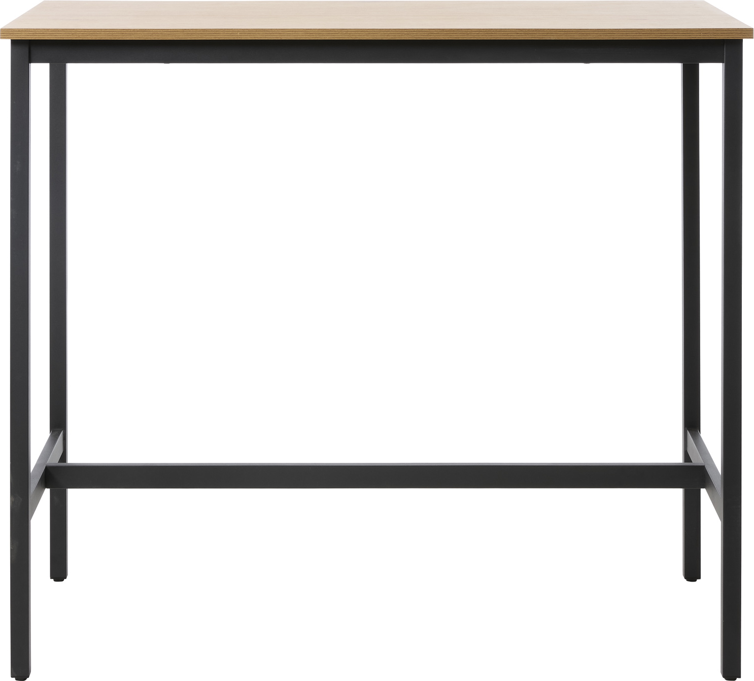 Barbord Højbord Nordique Design Cesura Natur Sort Mdf Metal H105 B120 D60 Cm