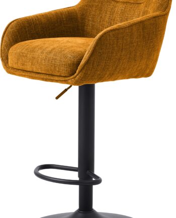 Barstol Nordique Design Avola  Justerbar H95  -110 Cm  Stål   100  Polyester  Sort Rust  B51   D53