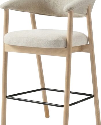 Barstol Nordique Design Elk Polstret 100  Polyester Sand Natur H104ã B57ã D56 Cm