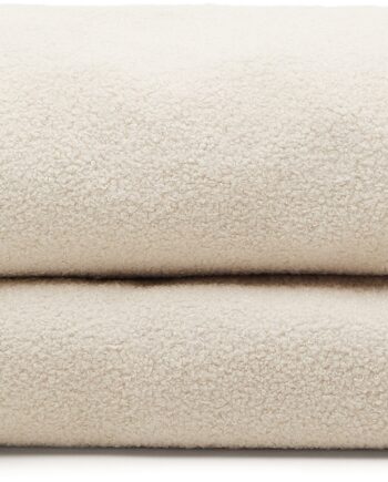 Betræk Til Sengeramme Kave Home Martina 90x200 Cm Beige Shearling-effekt Pletafvisende 100  Genanvendt Polyester Oeko-tex