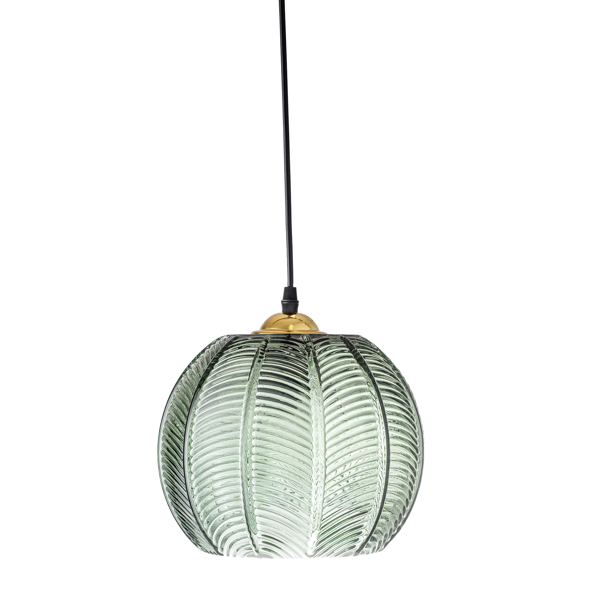 Bloomingville Adar Pendel  Grøn  Glas  D22xh20 Cm