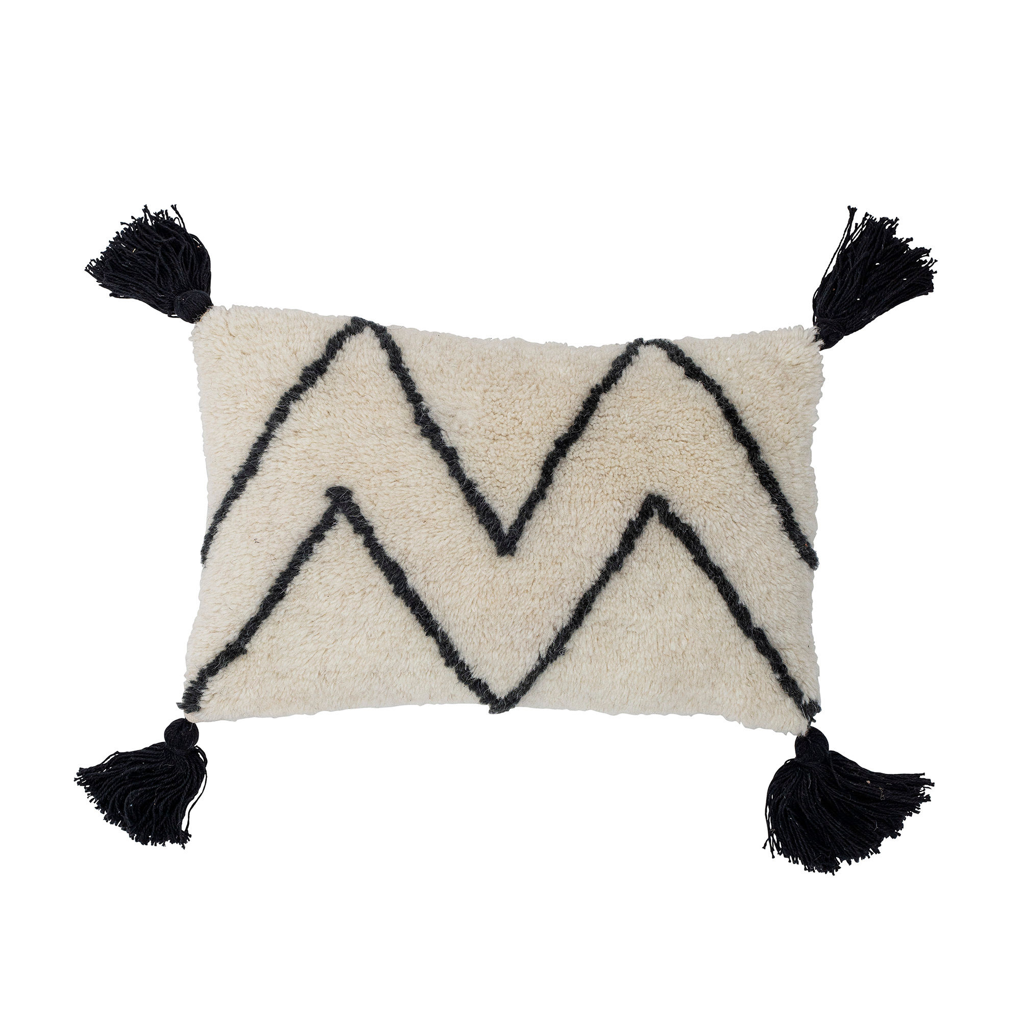 Bloomingville Ayn Pude  Hvid  Bomuld  : 25cm   : 40cm