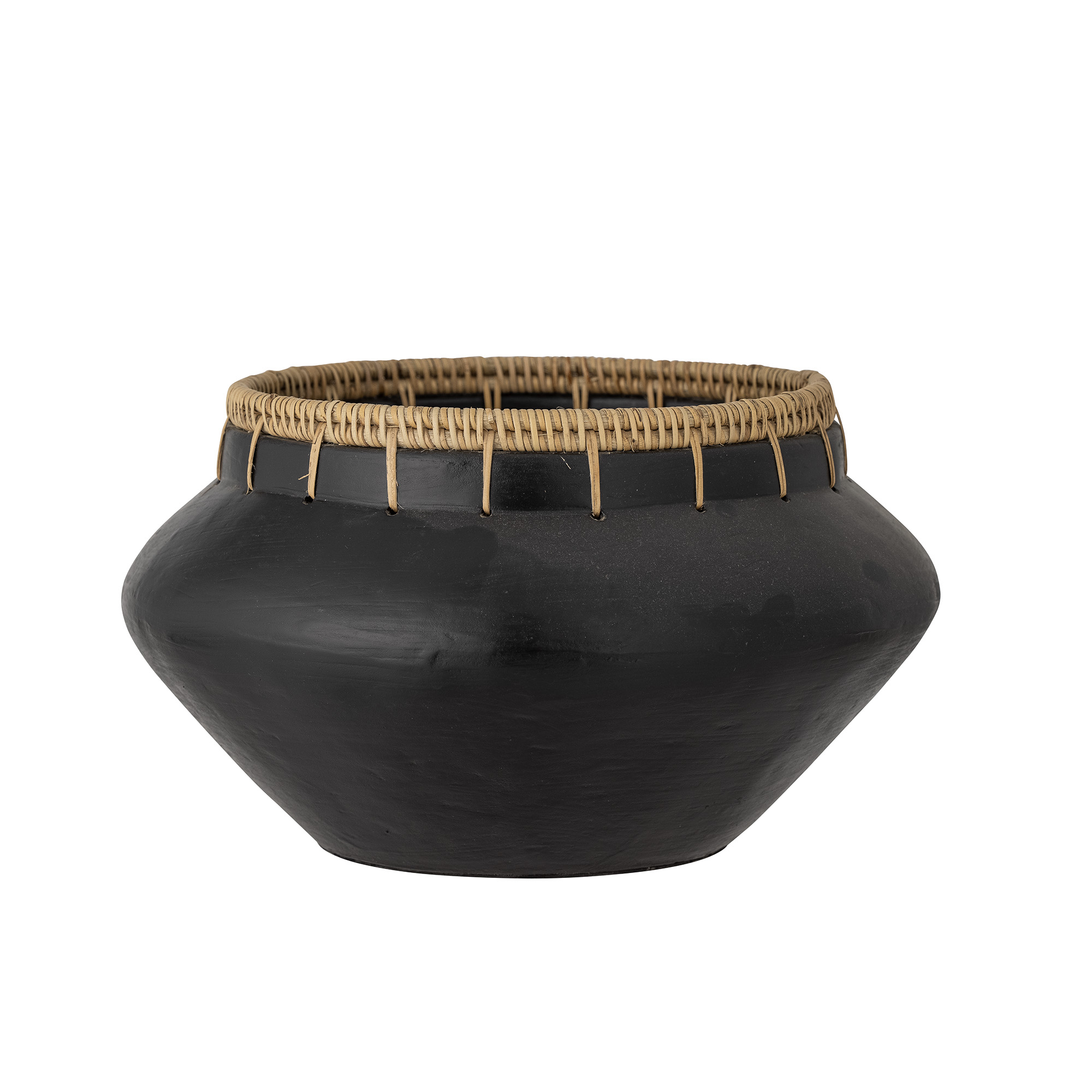 Bloomingville Dixon Deko Skål  Sort  Terrakotta  D33xh20 Cm