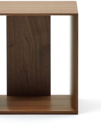 Bogreol Kave Home Litto Mdf Hyldereol Mørk Natur 38ã 34ã 30 Cm Med Antitilt Vægbeslag