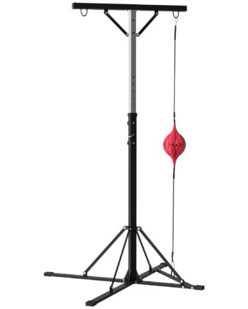 Boksesækstativ  Højdejusterbar  Med Speedball  Metalramme  160l   145b   175-220h Cm  Sort