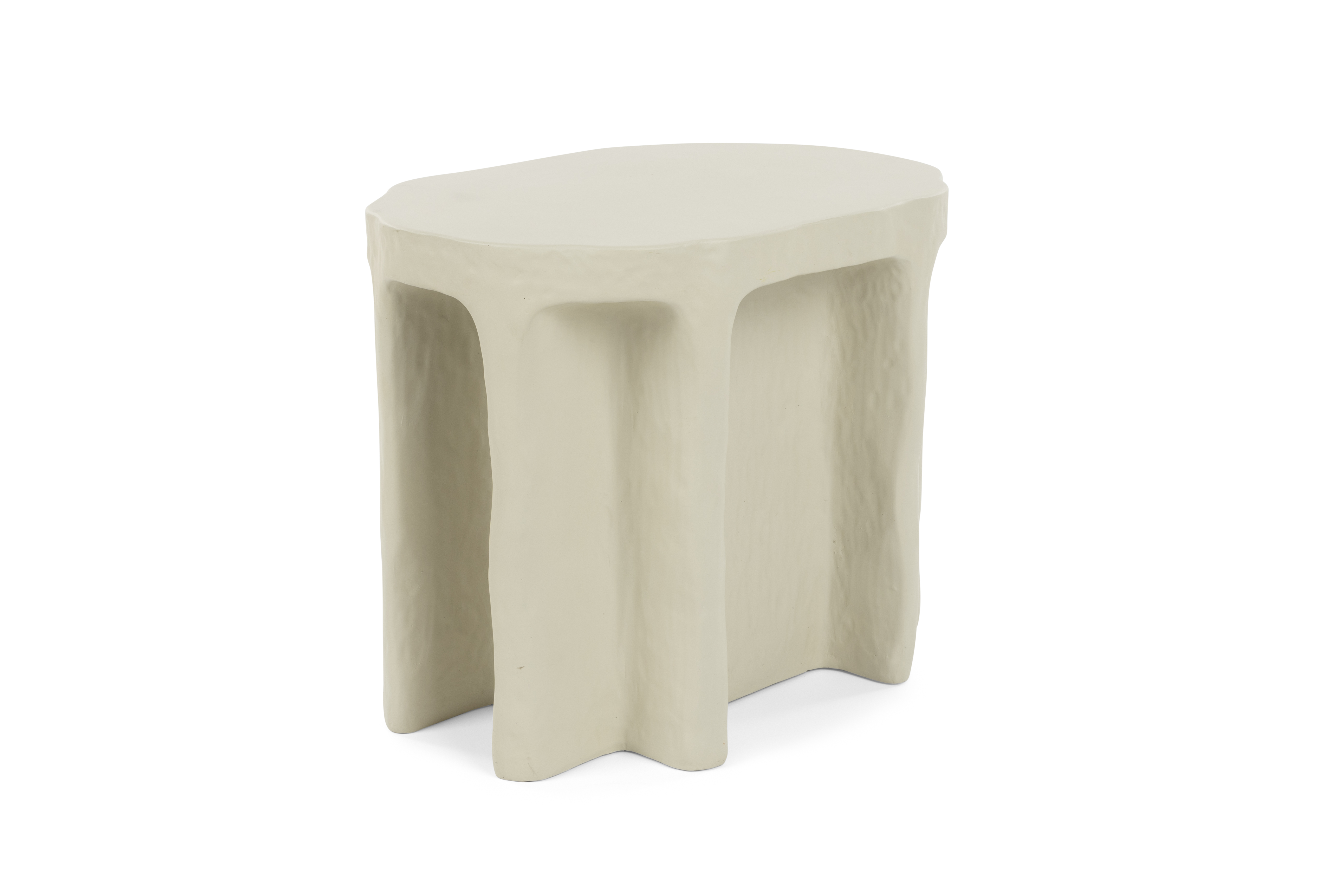 Bold Monkey Born To Be Alive Sidebord  Oval Beige Polyresin  60x45