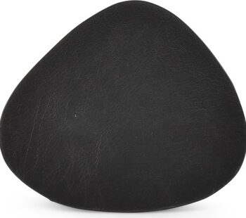 Bordskånere Bonbistro Layer Sæt    Sort Kunstlæder  ægformet Underlag 10x11 Cm